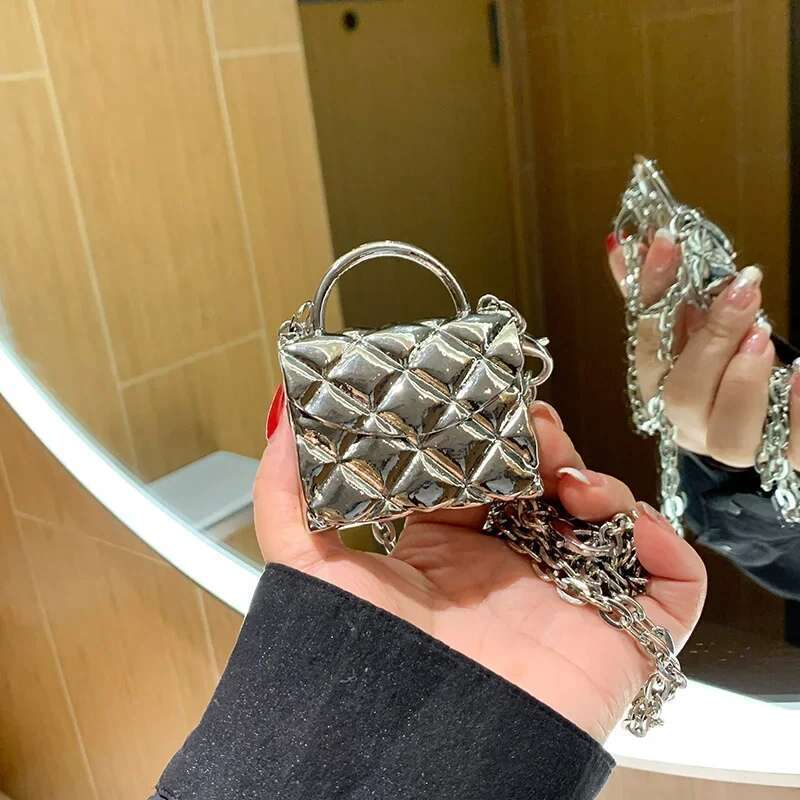 Metal Shoulder Fashion Bags for Women High Quality Crossbody Designer Clothing Accessories Satchel Cute Mini Dia Bag