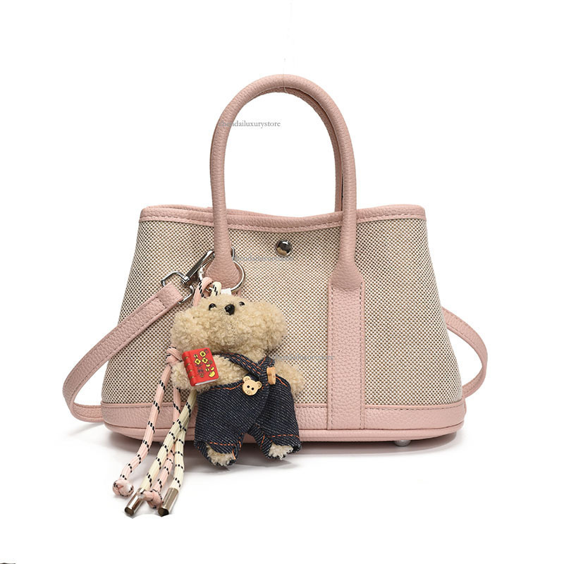 2025 Free Shipping Designer Bag New Fashionable Women's Mother And Child Handbag Comparison Splicing Texture Single Shoulder Crossbody Bag Studen