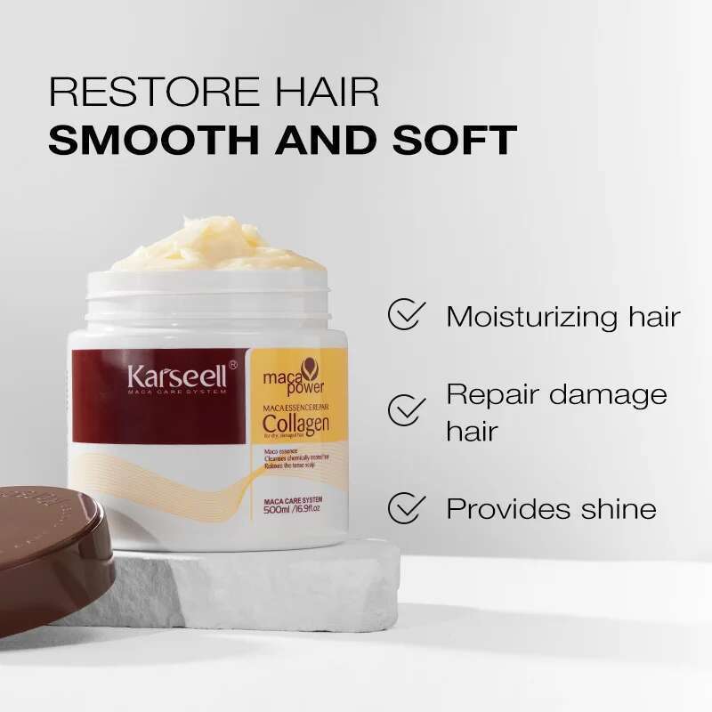 Karseell Collagen Treatment Deep Repair Conditioning Argan Oil Mask Essence For Dry Damaged Hair 100Ml/500Ml