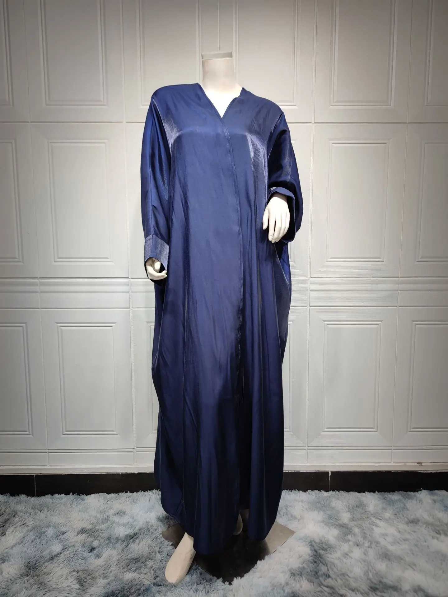 Shining Batwing Slve Cardigan Robe Modest Muslim Dubai Plus Size Kimono Open Abaya Dress Corban Eid Woman Outwear Coats X250514