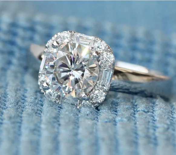 New Fashion Big 5A CZ Zircon Stone Sterling Silver Color Wedding Engagement Rings For Women Best Gift Fashion JewelryXJ250514