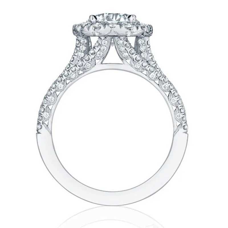 925 Sterling Silver Rings for Women AAA Cubic Zirconia Luxury Engagement Rings Fashion Wedding Party JewelryXJ250514