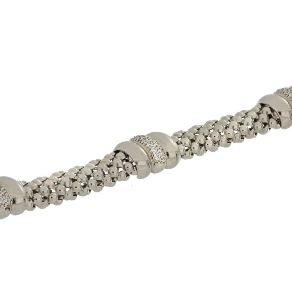 Made in Italy, Italian Sier Mesh Bracelet, Handmade Jewelry Design, Microcrystalline CZ Elegant Women's Accessories