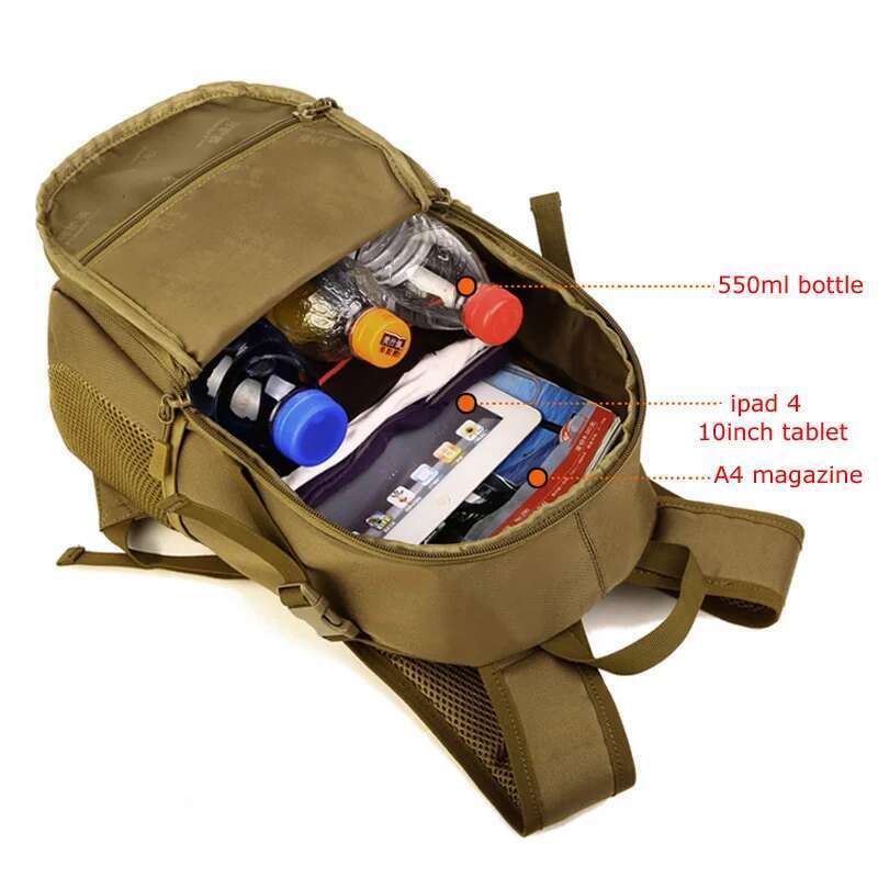 Designer Bag 2025 15L Waterproof Outdoor Tactical Backpack Rucksacks Men Sports Travel Backpacks Camping Trekking Mochila Fishing Hunting Bags Luxury 