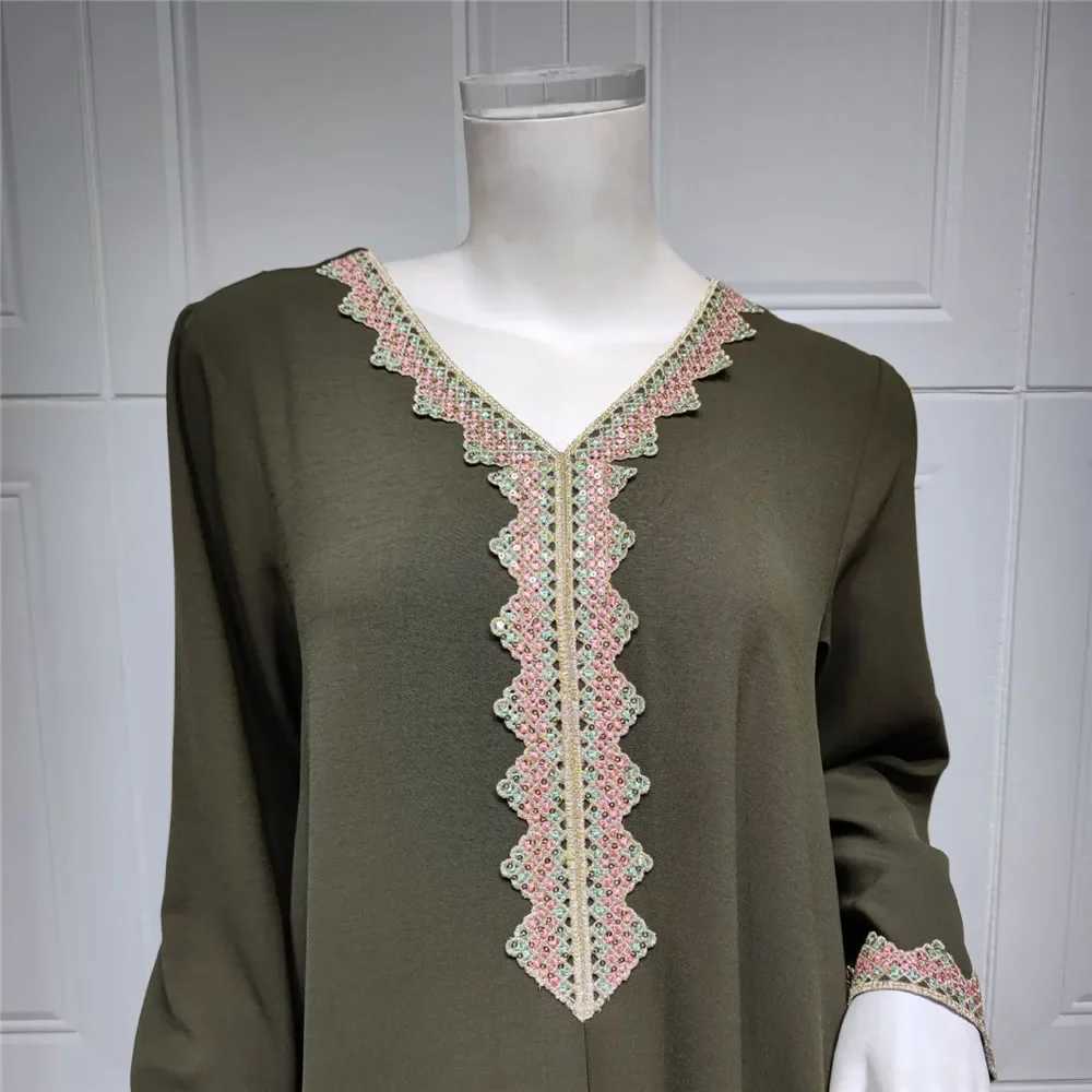 Malaysia Turkey Women Maxi Dress Muslim Ramadan Islamic Arabic Abayas Ethnic Solid Spring Autumn Robe Gown Middle East X250514