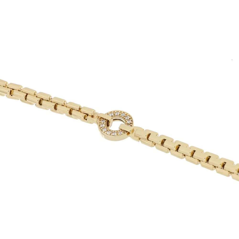 Made in Italy Gold Bracelet Womens Jewelry Circle Pendant Box Chain Lobster Clasp Minimalist Design Handcrafted