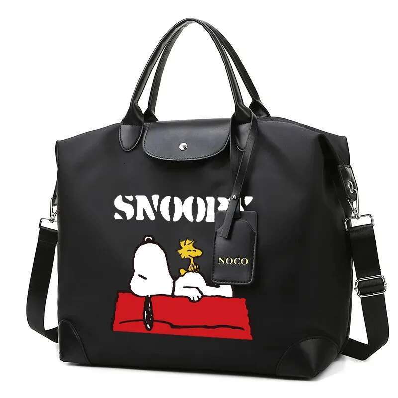 Snoopys Travel Bags For Women High Quality New Anime Large Handbag Fashion Ladies Shoulder Gym Yoga Sports Bag Birthday Gifts