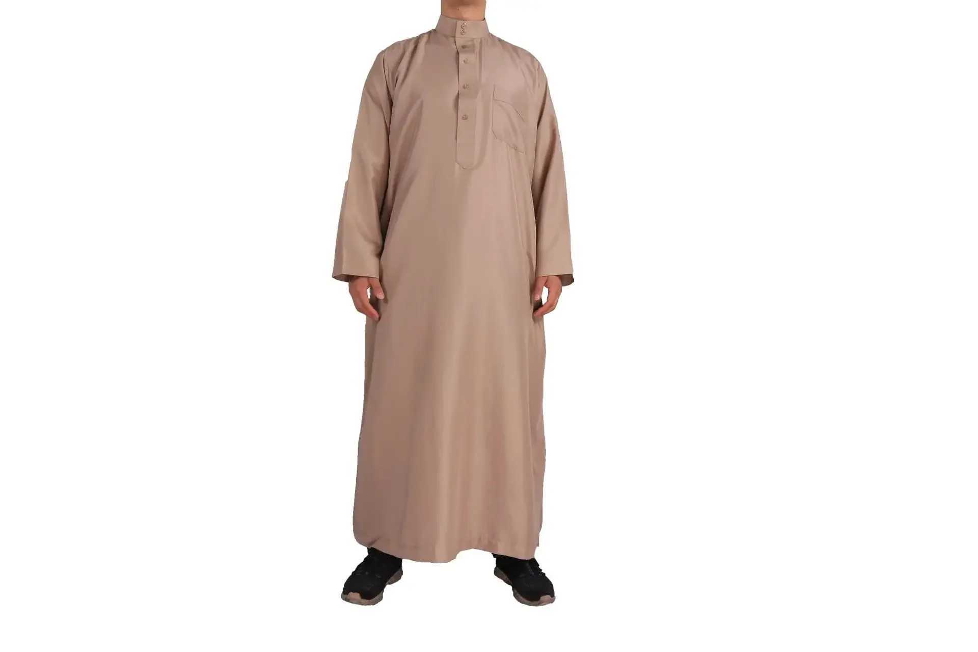 Eid Muslim Jubba Thobe Men Ramadan Embroidery Long Robe Kaftan Kimono Saudi Musulman Abaya Dubai Arab Turkey Islamic Clothing X250514