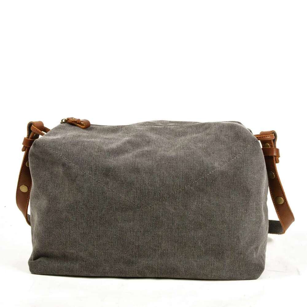 New Canvas Satchel Leisure Literary Retro One-Shoulder Men's Diagonal Women's Simple Messenger Bag