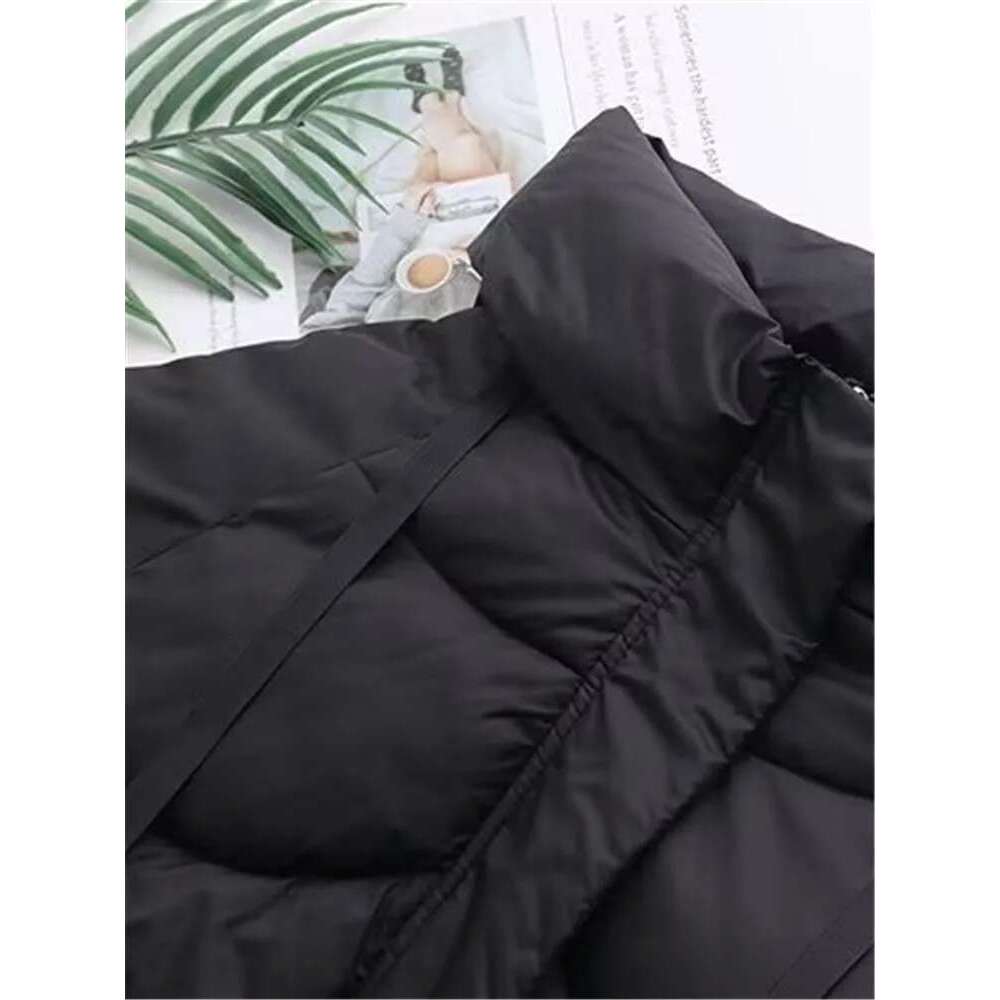 Plus Women's Clothing Winter Jackets Hooded Long Sleeves Thickened Cotton Interlayer Inside Large Size 5XL Keep Warm Coat