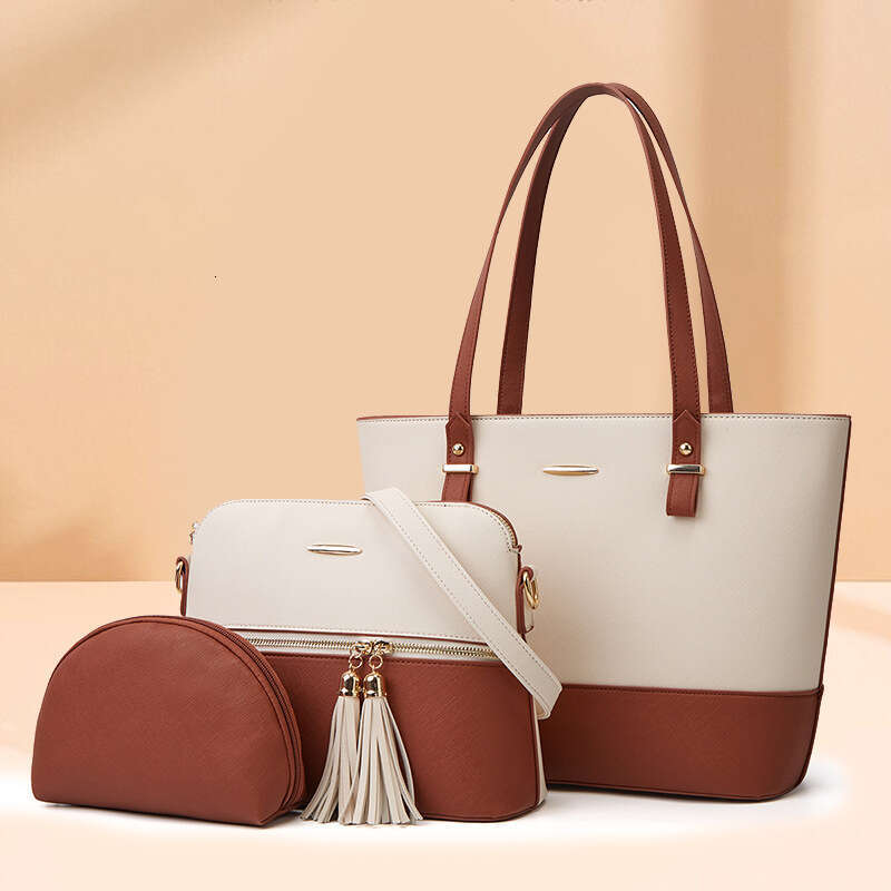 Tote Bag New Mother And Child Atmosphere Three Piece Set Single Shoulder Diagonal Straddle Handheld Women S Bag KQ