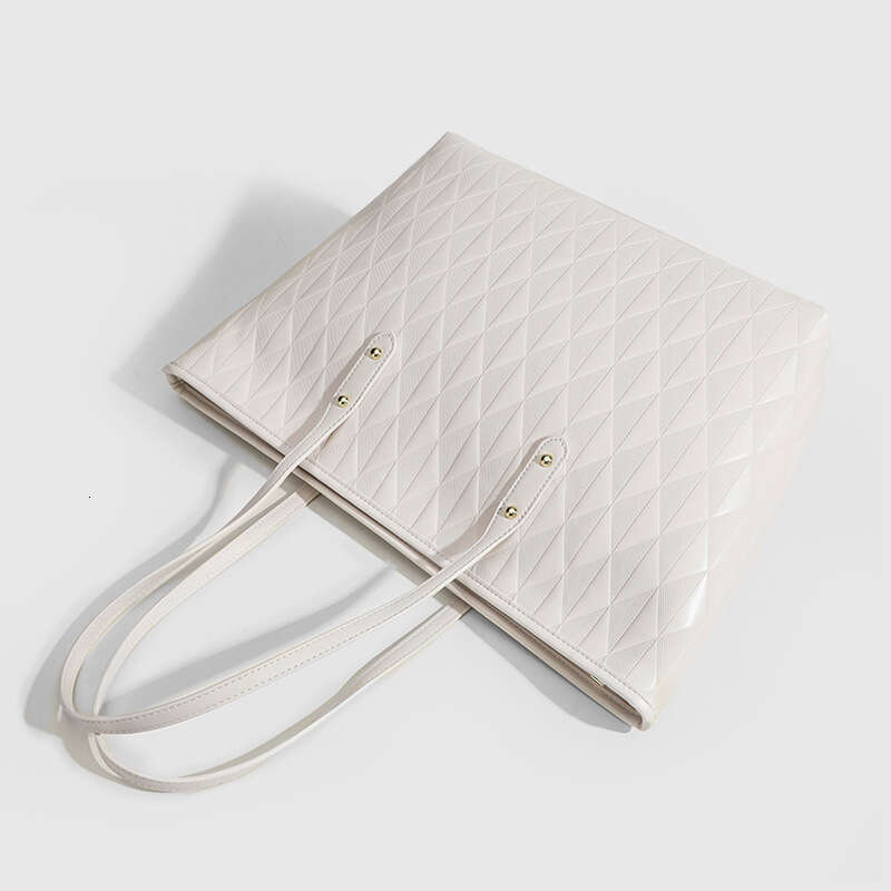 Women's Bags Designer Large Capacity Commuting Tote For Women New Handbag, High-End, Fashionable And Versatile Diamond Grid Shoulder Bag