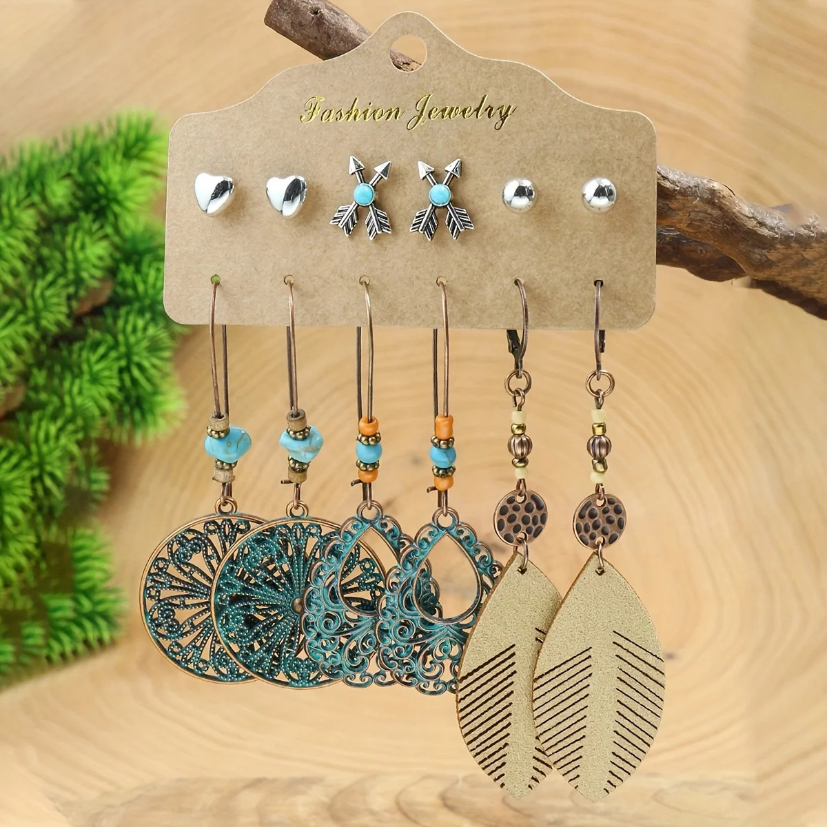 Boho Selling Earrings for Women Stud Ear Rings Sets Sturdy Multicolor Geometric Comfortable to Wear Versatile Gifts Party 250513
