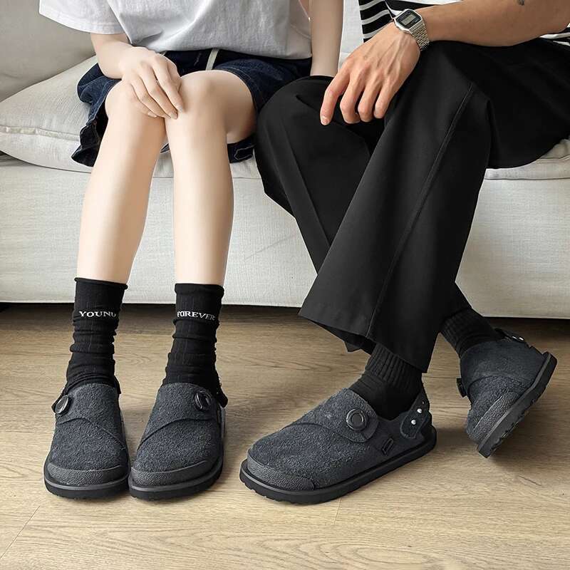 Original Design 2025 Summer New British Outdoor Style Sandals For Men's Women's Hight Quality Suede Leather Hombre Casual Shoes
