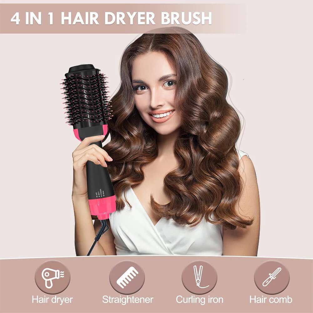 3IN1 Hot Air One-Step Styler and Blow Dryer Brush Professional Heating 1000W Straightener Hair Comb