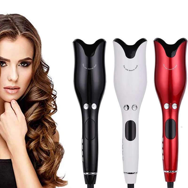 Rose-shaped Multi-Function LCD Curling Iron Professional Hair Curler Styling Tools Curlers auto rotating ceramic hair curler