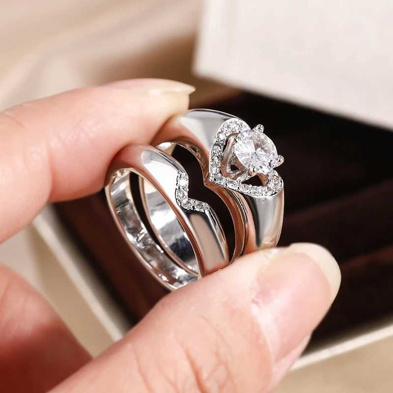 2024 New Trend S925 Silver Round Bright Zircon Ring For Women Single Engagement Wedding Christmas Gift Elegant JewelryXJ250514