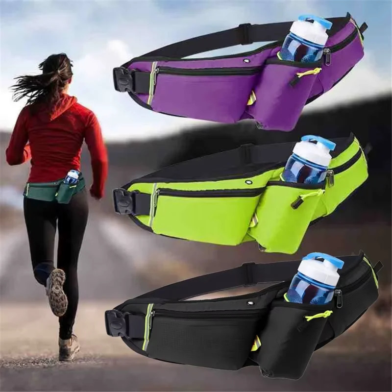 Running Waist Bags Water Bottle Holder Hydration Belt Bag Men Women Sports Fanny Pack Gym Cell Phone Jogging Cycling 250514