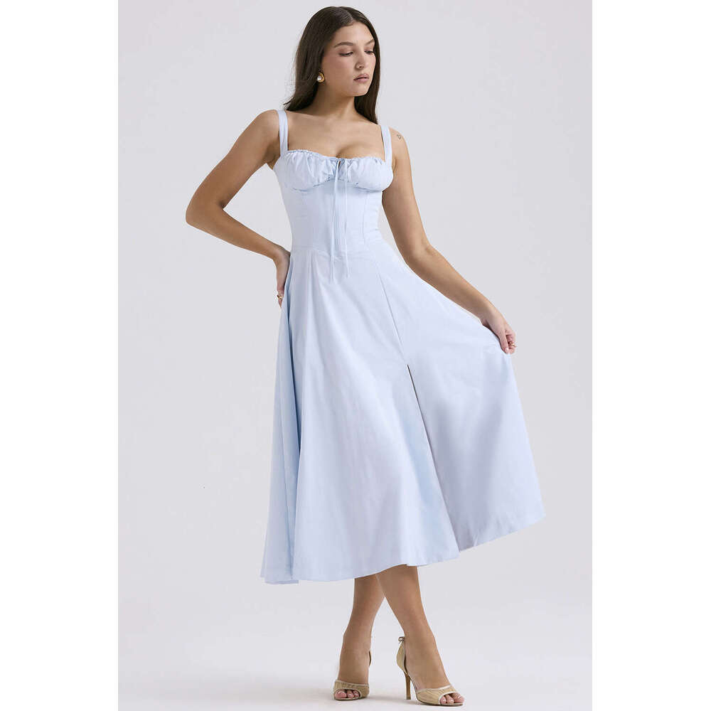 Devise Vestidos De Noche Bodycon Dresses for Women Summer 2025 Temperament Fashion High-end Sense Camisole Gentle Style Dress Childrens French Style
