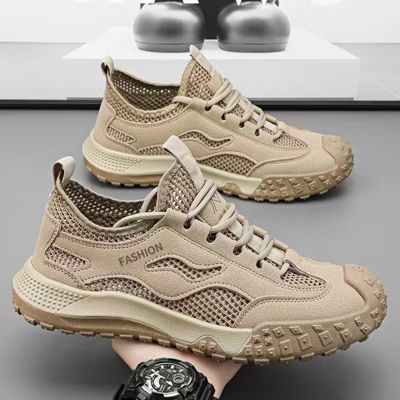 Labor Protection For Men Casual Shoes Breathable Wear Resistant Lightweight Construction Site Men S Shoes Summer Mesh Safety Welding Work Shoes Ddmysa