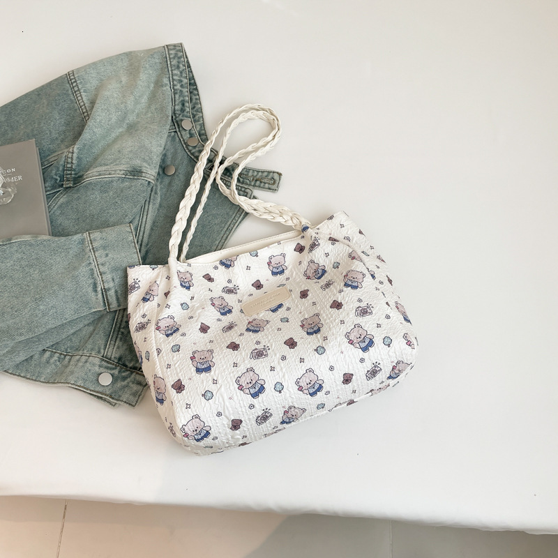 Korean Version Of Highend Temperament For Women's New Free Delivery Designer Bag 2025 New Trendy Fashion Bag Large Luxury Bag Capacity Canvas Tot