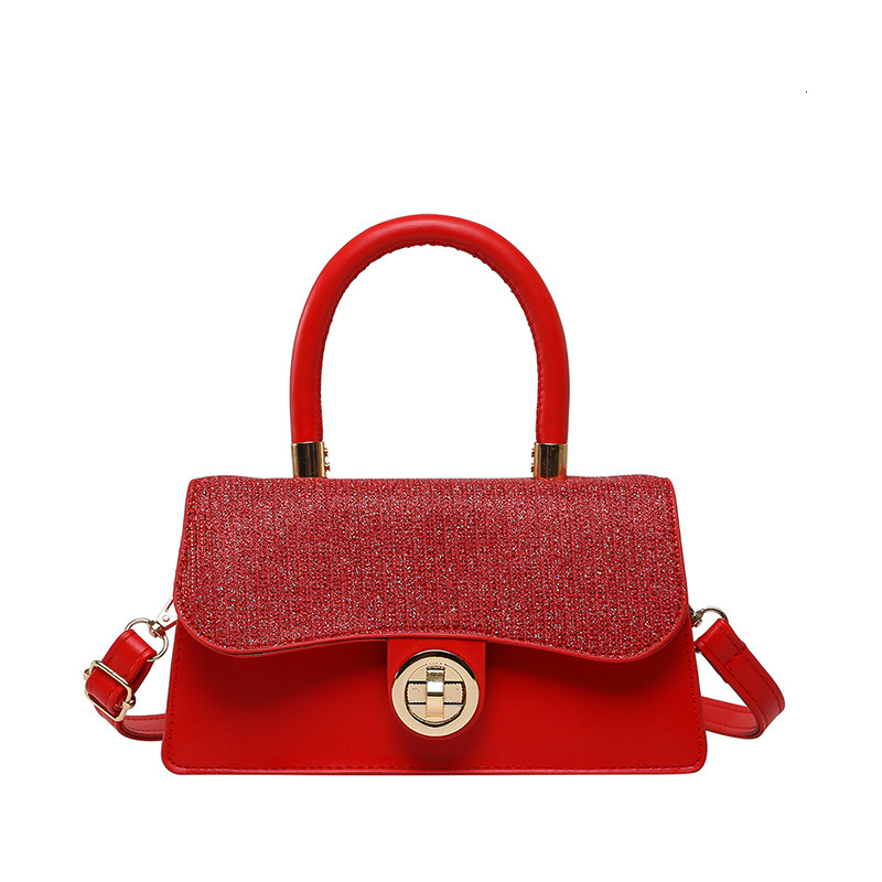 2025 New Handheld Commuter Fashionable Square Designer Multi functional Bright Diamond Single Shoulder Diagonal Cross Bag Trendy, Small and High end B