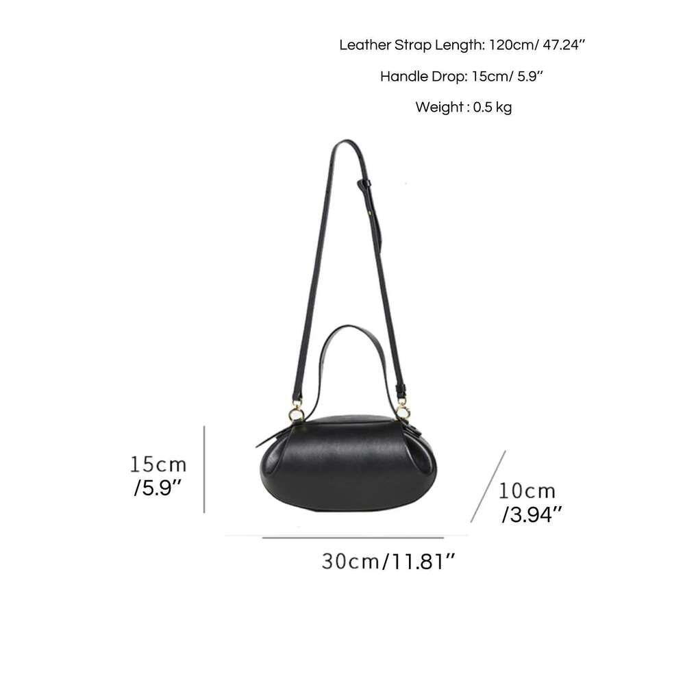 CEZIRA Women Fashion Designer PU Vegan Leather Handbags Niche Brand Rugby Shape Top-Handle Bags Crossbody Shoulder Purses Daily