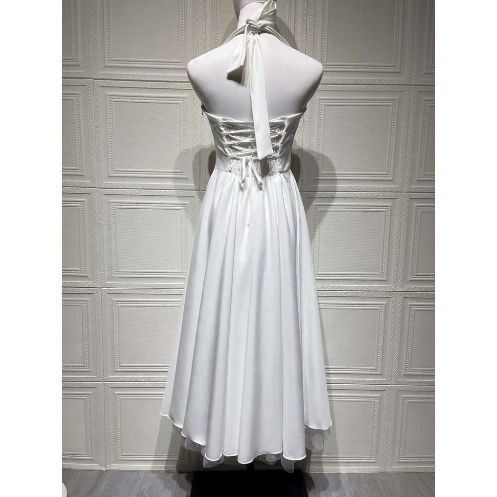 Avrilyaan Strapless Halter Sexy A-line Women Elegant Evening Midi Long Dresses Backless Bodycon Summer Dress Vestidos