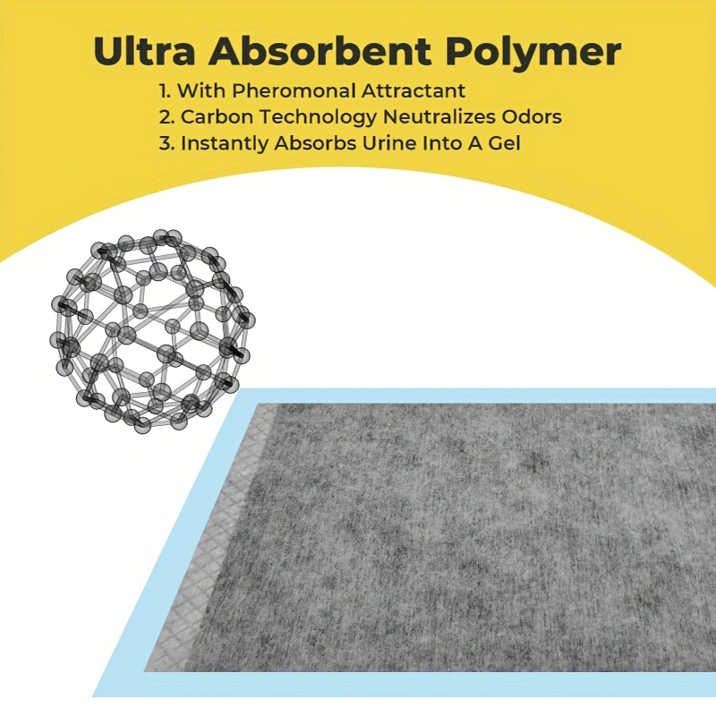 Disposable Heavy Duty Puppy & Cat Pee Mats with Built-in Scent Blockers Ideal Solution for Tidy Living Spaces