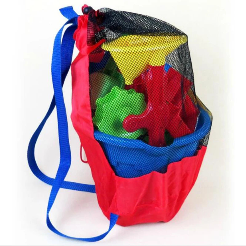 Beach Mesh Bag Children Sand Away Protable Kids Toys Clothes Bags Toy Storage Sundries Organizers Cosmetic Makeup 250514