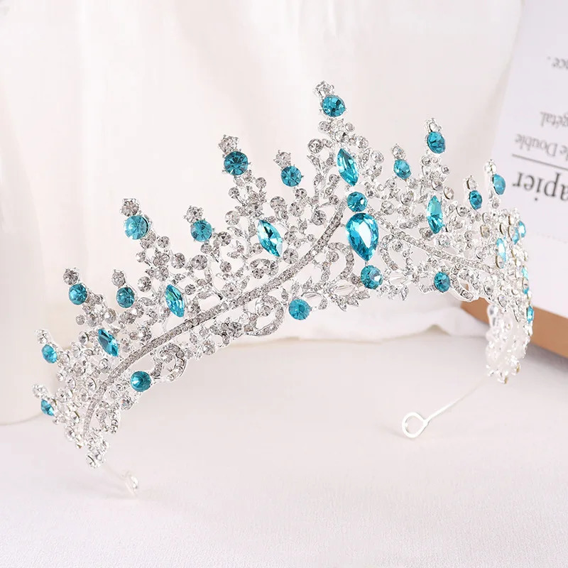 Bridal Tiara Rhinestone Crystal Headpiece Wedding Dress Accessories Crown Hair Ornament for Bridal/Birthday/Banquet/Party 250509