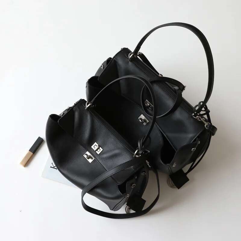Gold Rodeo Lock Designer Bags Genuine Leather Large Capacity Portable Underarm for Casual Commuting Women's Bag