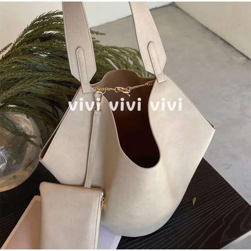 Brand Design Retro Lotus Tote Women New Fashion Leisure Bucket Shoulder Handbag Underarm Shopping Bag Comes With Wallet