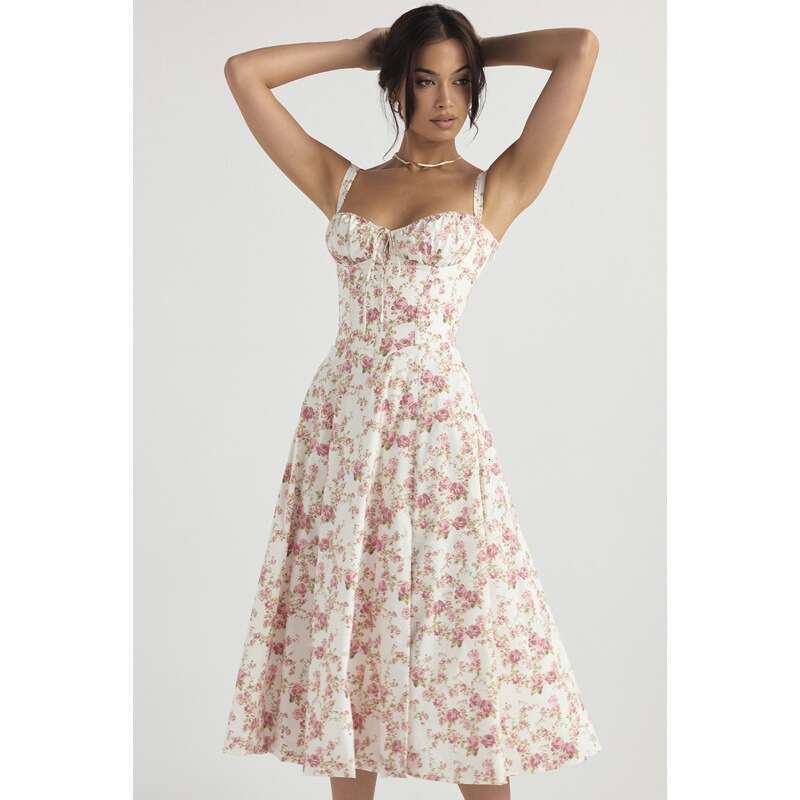 Women's Wear Summer Commuting Temperament Solid Color Fashion High End Sling Dress Children
