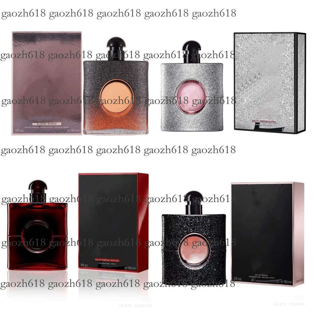 Femme noire opium sur les parfums rouges libre paillette Edp Intense Classic Perfume Lady fille charmante odeur de 90 ml