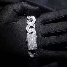 DHCollections 2025 New Moissanite Necklace 15mm Gold Cuban Chain Bracelet Men's Jewelry
