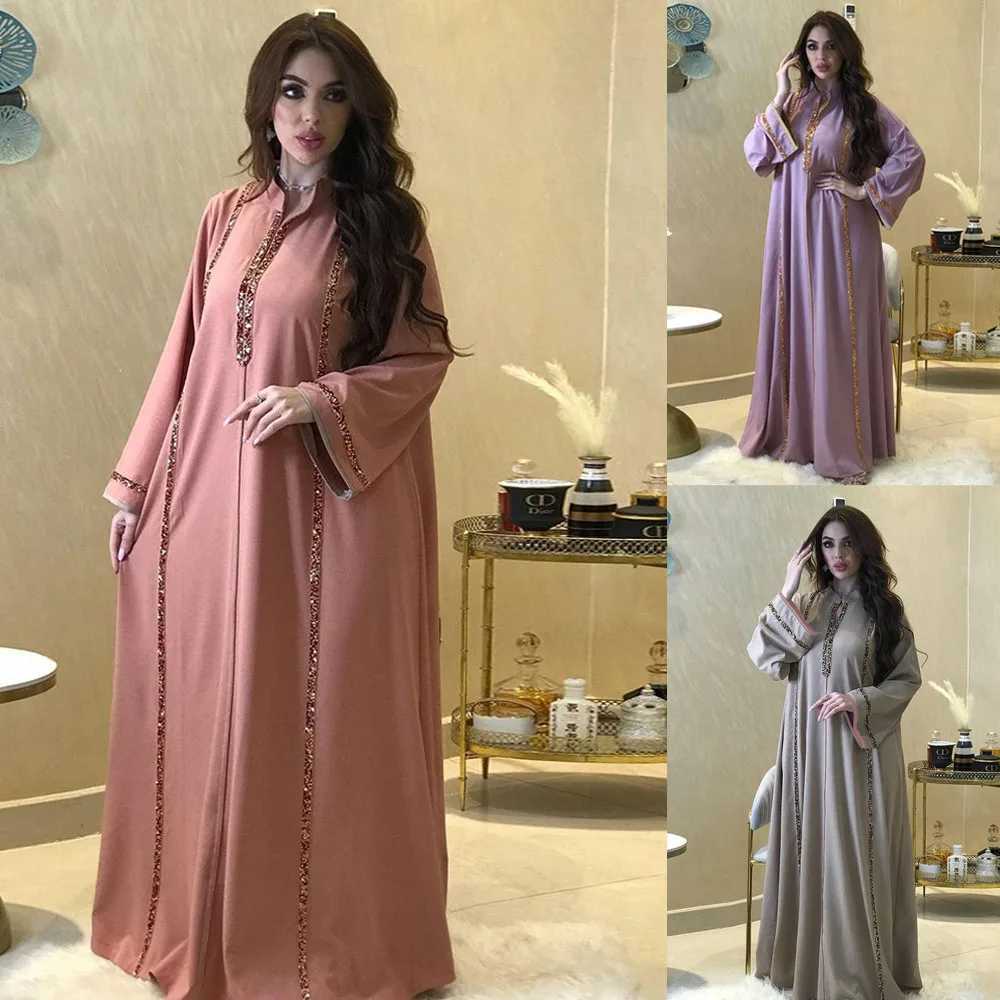 Eid Morocco Muslim Party Dresses Dubai Women Abaya Ramadan Turkey Islamic Vestidos Elegant Kaftan Arab Evening Caftan Long Gown X250514