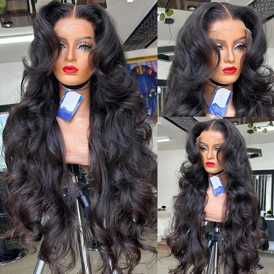 30 40 Inch 13x6 Hd Body Wave Human Hair Wigs Brazilian Lace Front Wig Water Wave Hd Lace Closure Wigs For Women Synthetic Front wigs