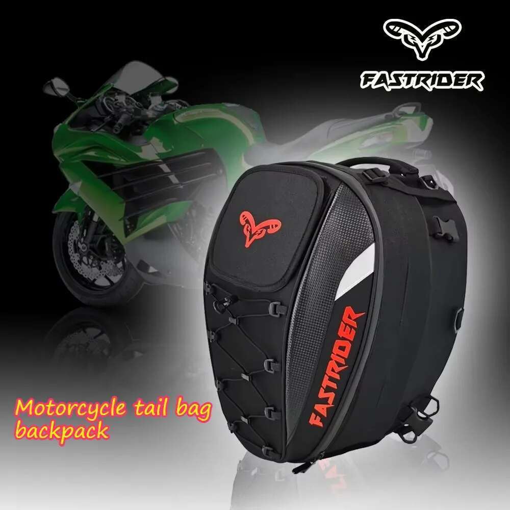 New Waterproof Tail Multi-functional Durable Rear Seat High Capacity Motorcycle Bag Rider Backpack