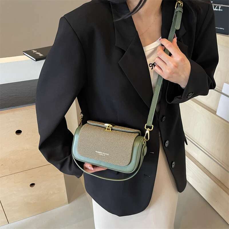 Simple Fashion Mini Square Women Crossbody Bags 2024 Designer Purses And Handbags Box Shape Pure Color Shoulder Satchels