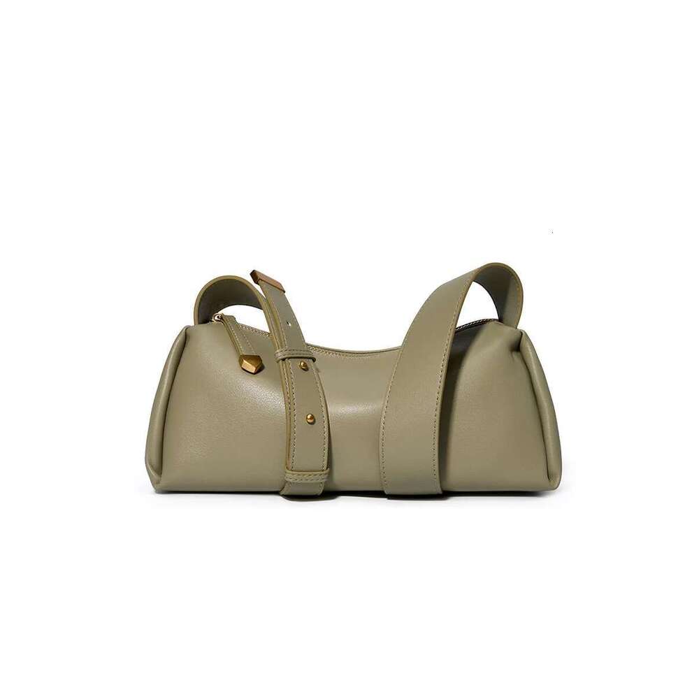 Black Cowhide Women's Pillow 2024 Summer Classic Genuine Leather Soft Underarm Bag Fashion Lady Commuter Pouch