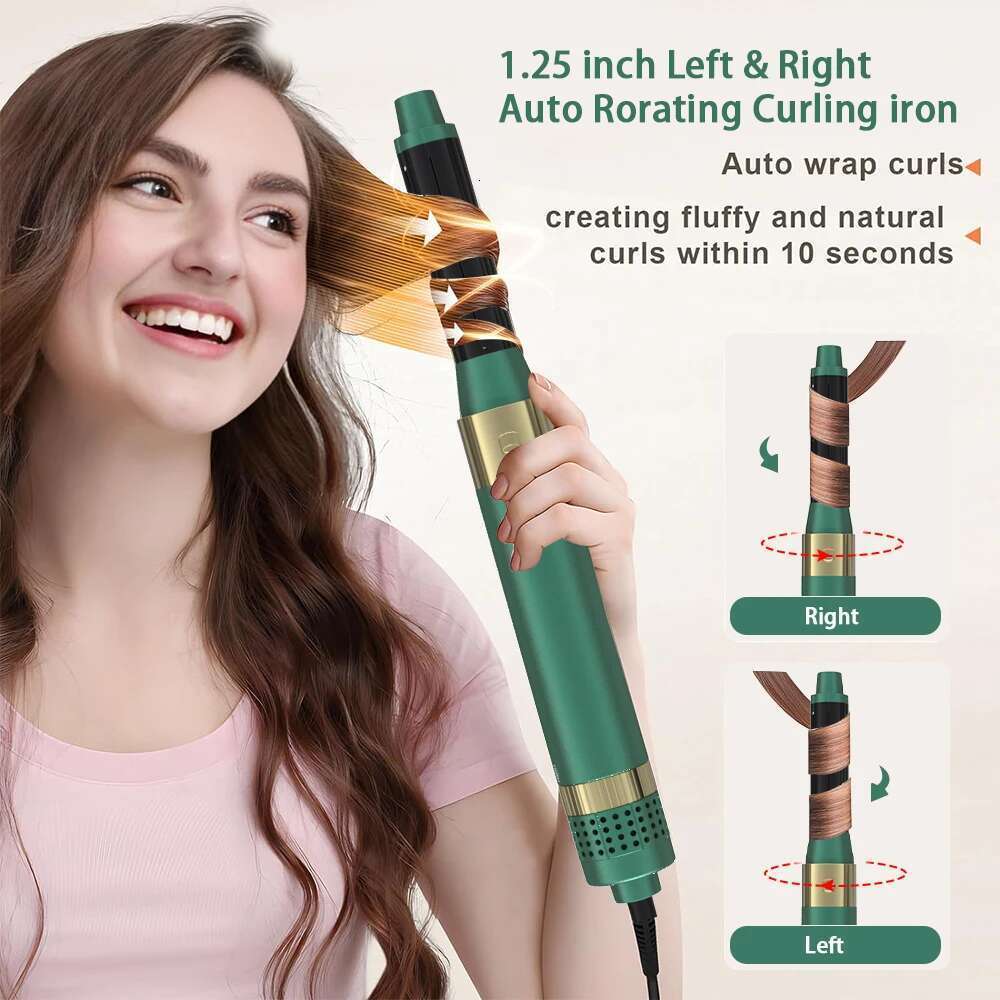 Hair Dryer Brush Detachable 5-in-1 Styling Drying System, Quick Drying, Curl Smoothing & Styling, Automatic Curls