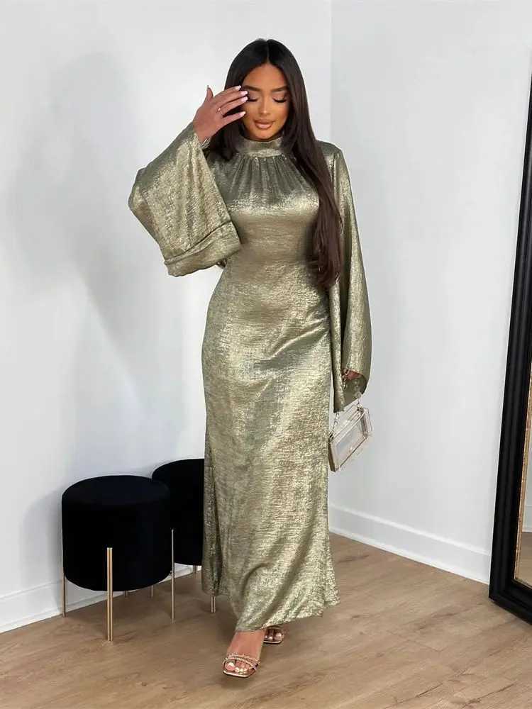 Shiny Satin Abaya Dubai Luxury 2025 Muslim Islam Abayas For Women Kaftan Dress Ka Caftan Marocain Femme Vestidos Musulmanes X250514