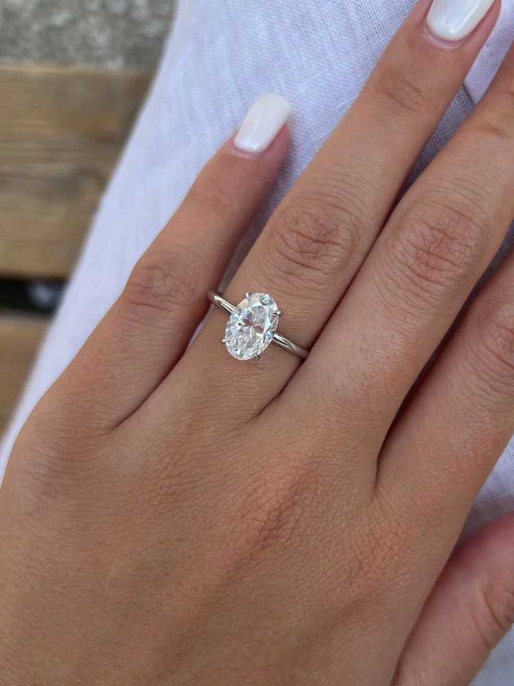 925 Sterling Silver Gorgeous Shiny 1-8CT Zircon Oval Stone Ring For Women Engagement Wedding Luxury High Quality Fine JewelryXJ250514