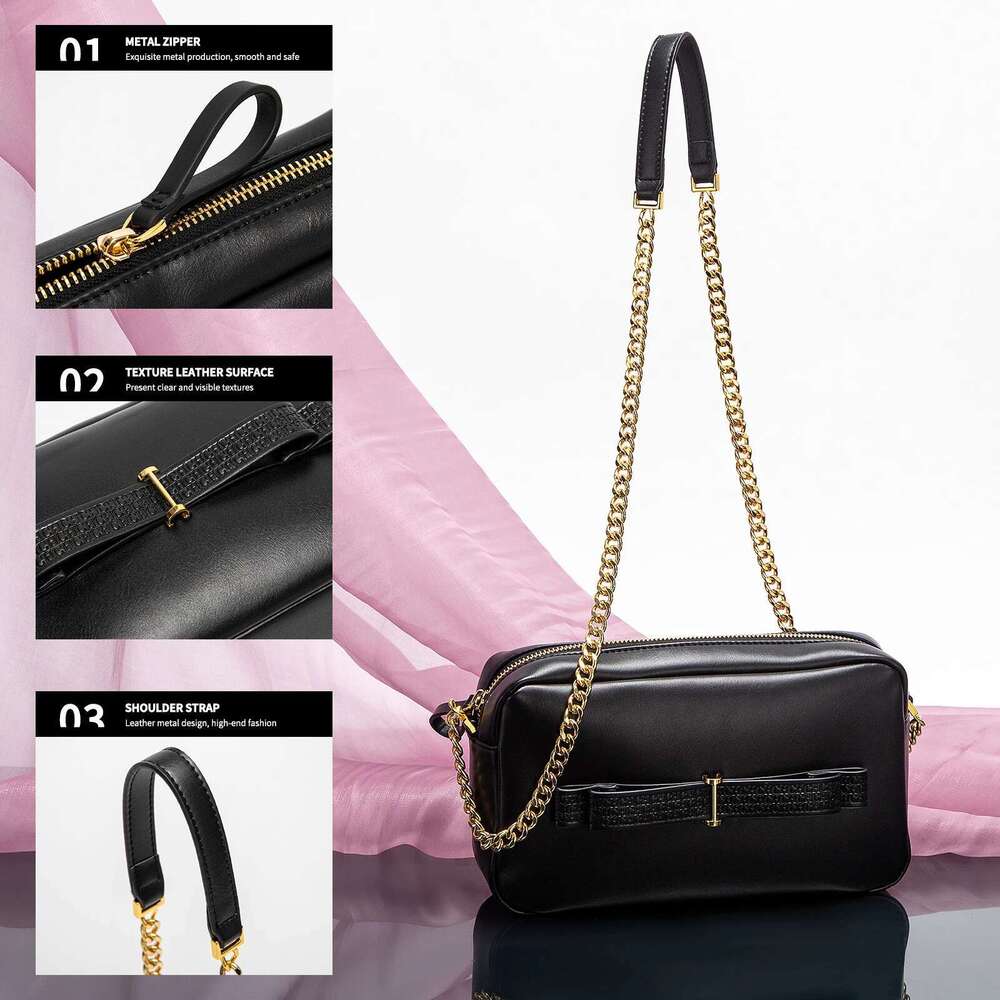 Fashion Classic Retro New Square Chain Business Commuter Solid Color Women's Shoulder Bag