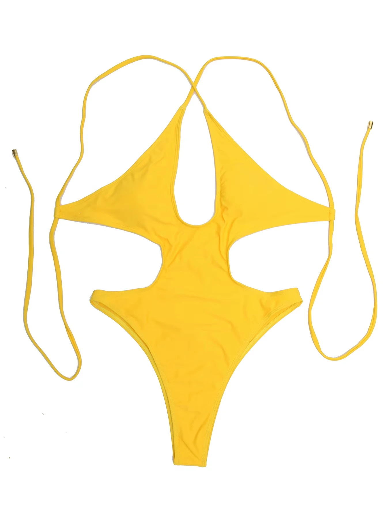 2025 Sexy Hollow Out Plus Size Swimwear Women Backless One Piece Swimsuit Female Brazilian Bathing Suit Beachwear Monokini 250509
