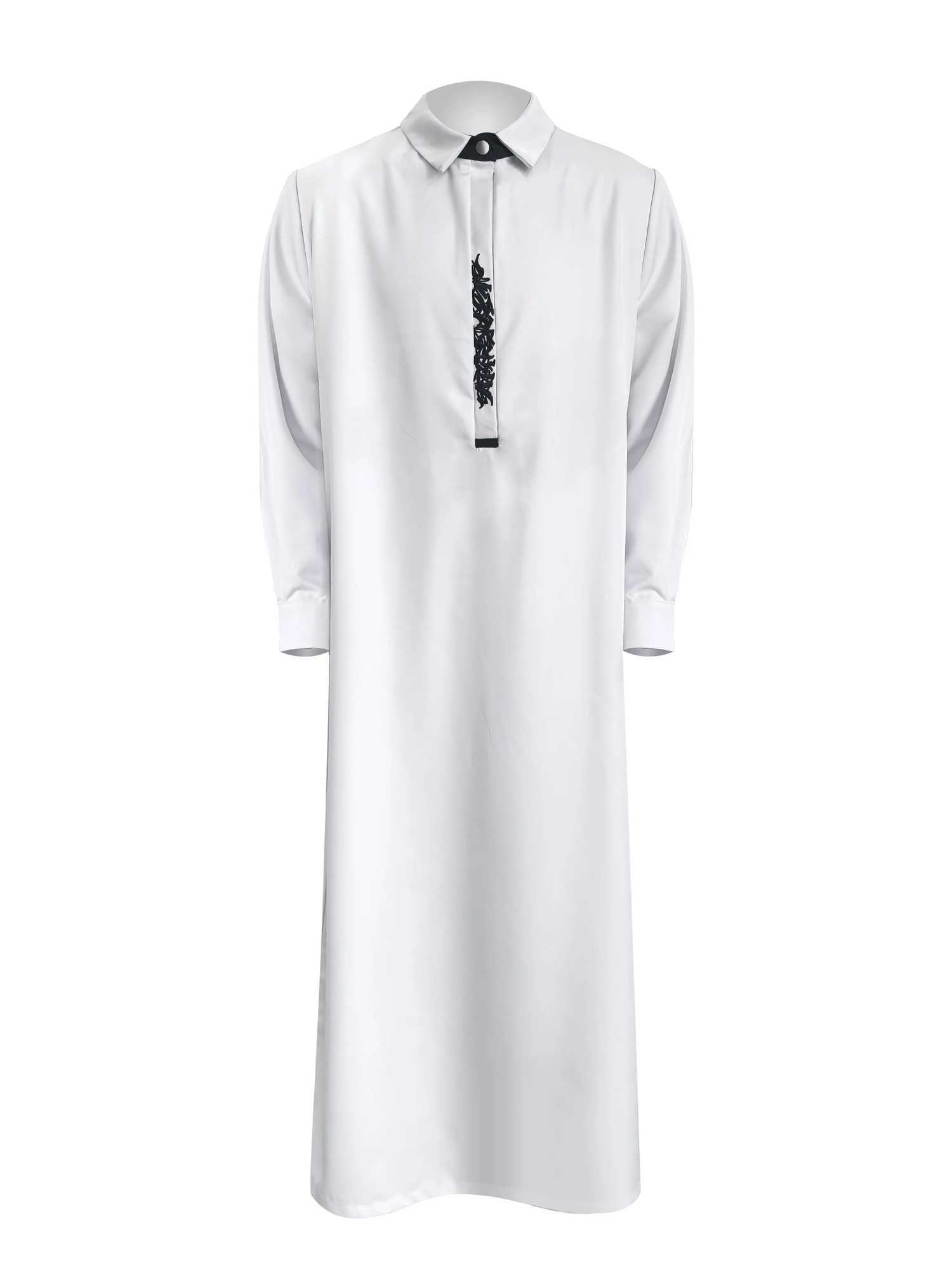 High quality Middle East Arabic Mens thobe jubba Thawb for Men Plus size robe Muslim Casual embroidered luxurious thobes Islam X250514