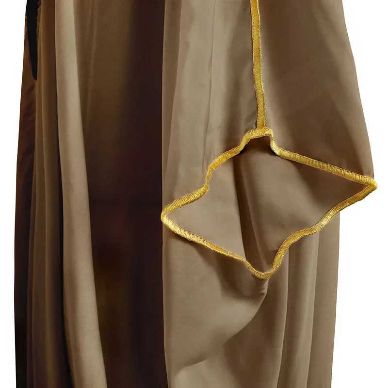 Satin Men Muslim Bachelor Islam Clothing Kaftan Speech Pakistan Abaya Graduation Jubba Thobe Long Dubai Saudi Arabia Middle East X250514