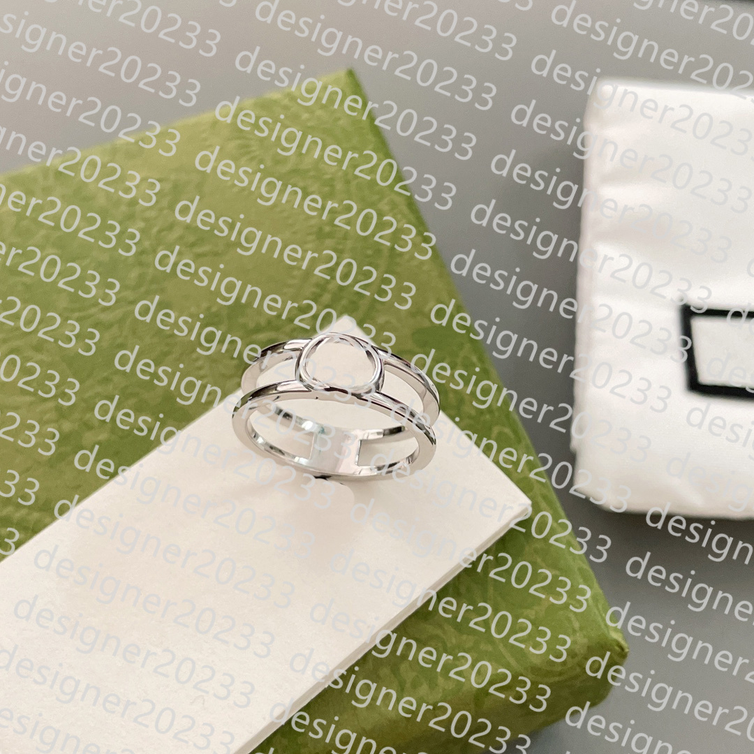 Ring designer ring luxury jewelry brand rings for women Alphabet letter silvery design fashion casual gift jewelry Inlay Day gift rings szie 6-11 very good