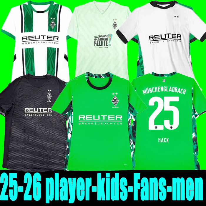 125th 24 25 Borussia Monchengladbach soccer Jerseys FANS PLAYER VERSION 2024 2025 home Gladbach ELVEDI PLEA ZAKARIA NEUHAUS GINTER THURAM MEN KIDS KIT foootball